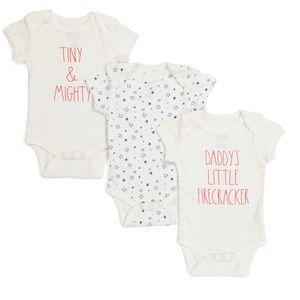 Rae Dunn DADDYS LITTLE FIRECRACKER onsies